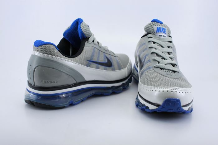 Men Nike Air Max 2009 2 Grey Siver Blue - Click Image to Close