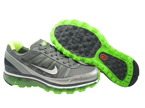 Men Nike Air Max 2009 2 Grey Siver Green - Click Image to Close