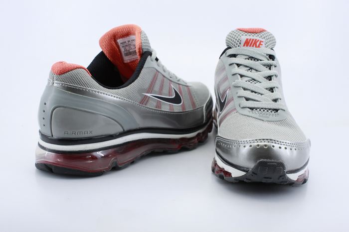 Men Nike Air Max 2009 2 Grey Siver Red - Click Image to Close