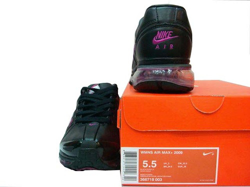 Women Nike Air Max 2009 3 Black Pink - Click Image to Close