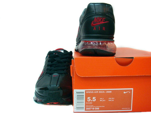 Women Nike Air Max 2009 3 Black Red - Click Image to Close