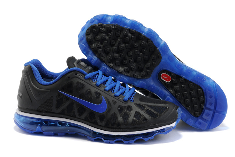 Nike Air Max 2011 Black Blue Logo