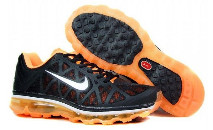 Nike Air Max 2011 Black Orange White Women Shoes - Click Image to Close