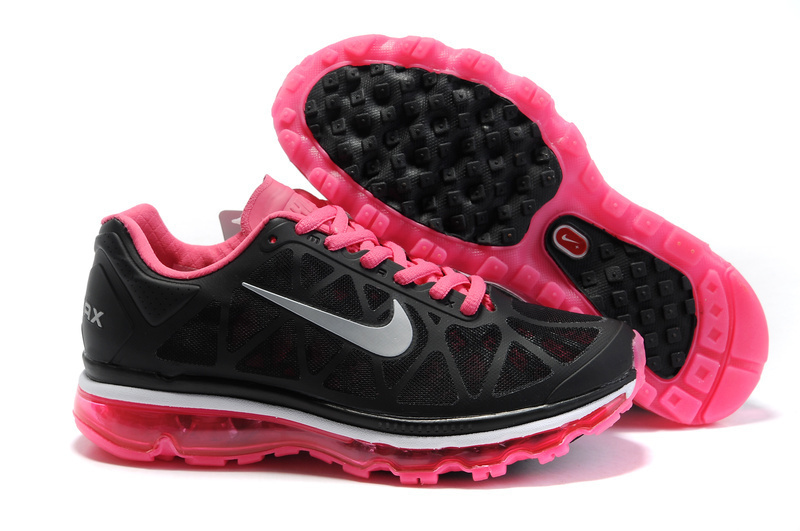 Women Nike Air Max 2011 Black Pink Shoes
