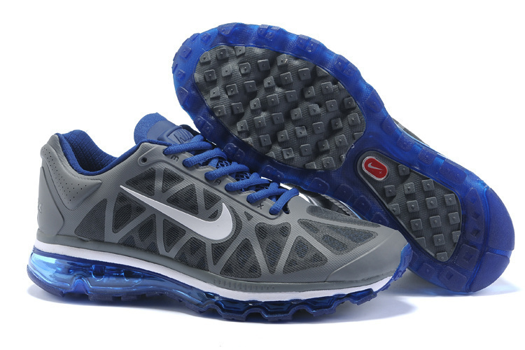 Nike Air Max 2011 Grey Blue White - Click Image to Close