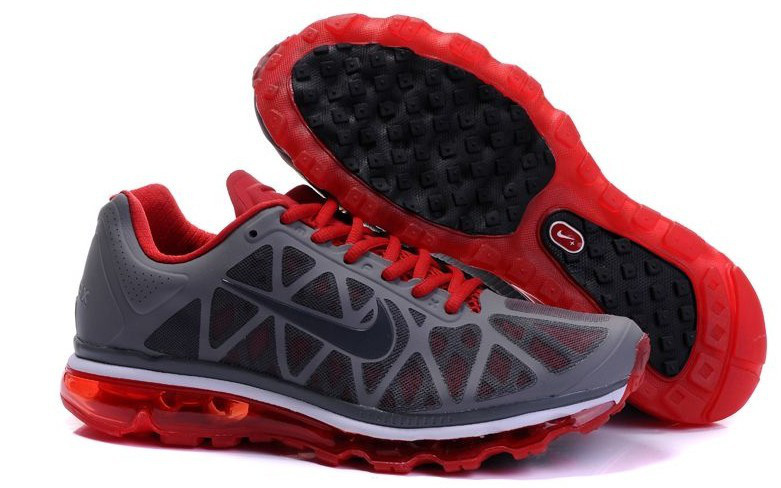 Nike Air Max 2011 Grey Red White - Click Image to Close