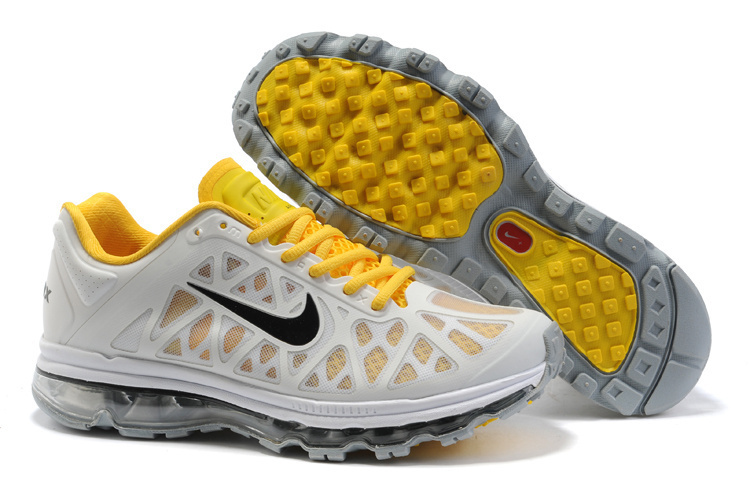 Nike Air Max 2011 Grey Yellow Black Logo - Click Image to Close