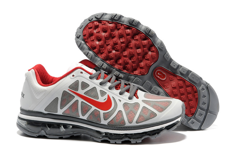 Nike Air Max 2011 Silver Red - Click Image to Close