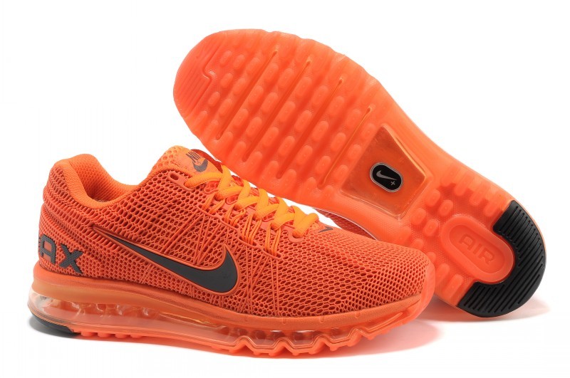 Nike Air Max 2013 All Orange Running Shoes - Click Image to Close