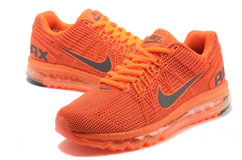 Nike Air Max 2013 All Orange Running Shoes