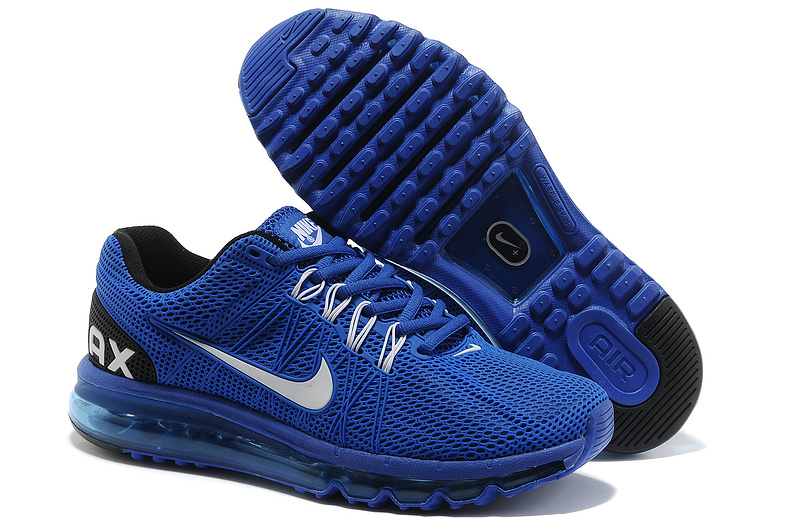 Nike Air Max 2013 Blue Black Running Shoes