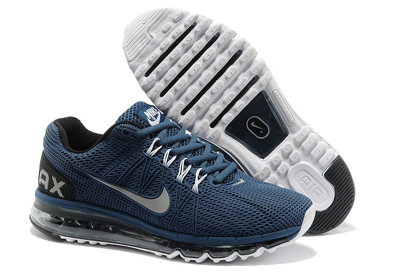 Nike Air Max 2013 Deep Blue Running Shoes - Click Image to Close