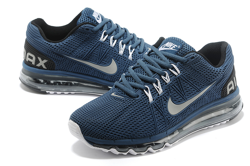 Nike Air Max 2013 Deep Blue Running Shoes - Click Image to Close