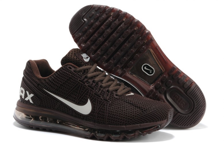 Nike Air Max 2013 Deep Brown Running Shoes - Click Image to Close