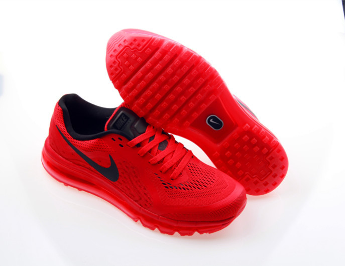 Nike Air Max 2014 Cushion All Red Shoes - Click Image to Close