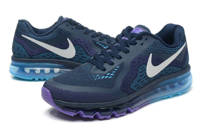 Nike Air Max 2014 Cushion Dark Blue Purple Shoes - Click Image to Close