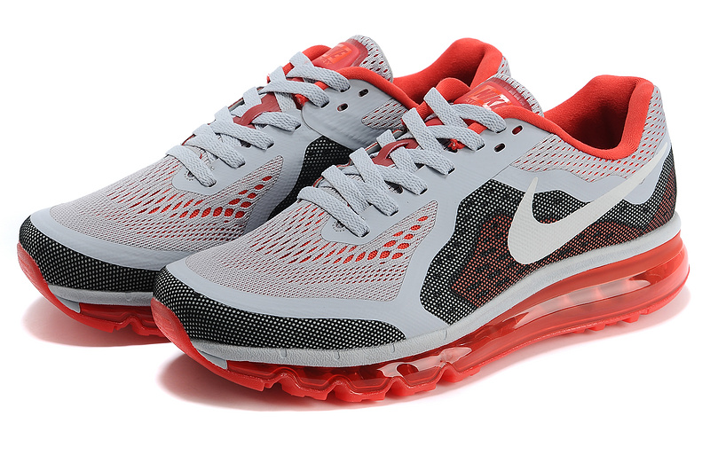 Nike Air Max 2014 Cushion Grey Black Red Shoes