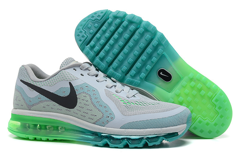 Nike Air Max 2014 Cushion Grey Green Shoes