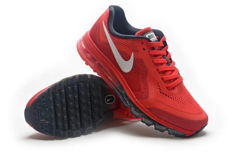 Nike Air Max 2014 Cushion Red Black Shoes