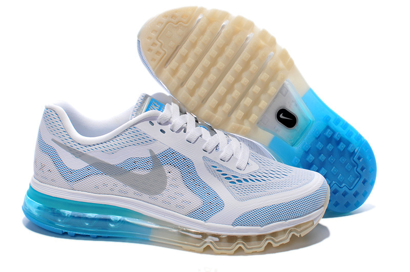 Nike Air Max 2014 Cushion White Blue Shoes