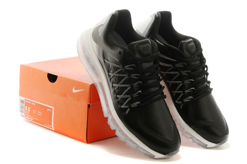 Men Nike Air Max 2015 Black White - Click Image to Close