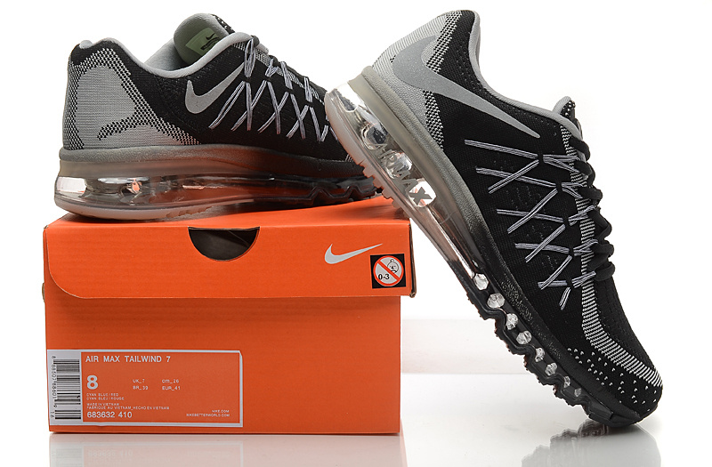 Nike Air Max 2015 Knit Black Grey Shoes