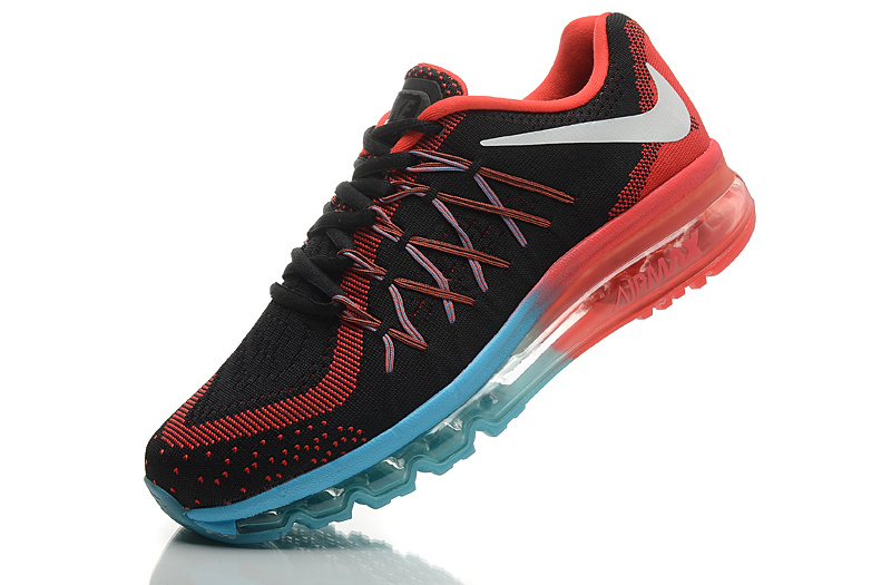 Nike Air Max 2015 Knit Black Red Blue Shoes