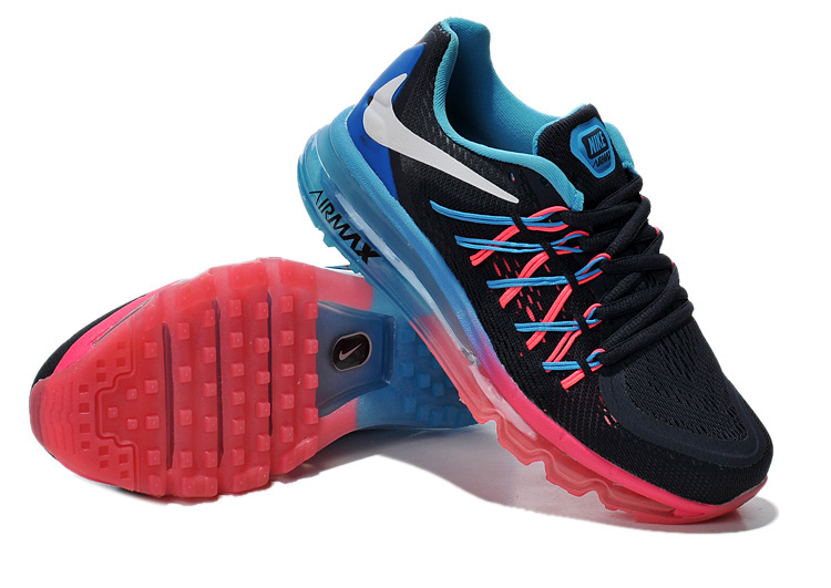 Nike Air Max 2015 Whole Palm Black Pink Blue Women Shoes