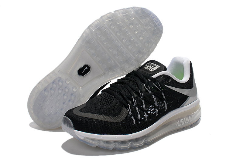 Nike Air Max 2015 Whole Palm Black White Women Shoes - Click Image to Close