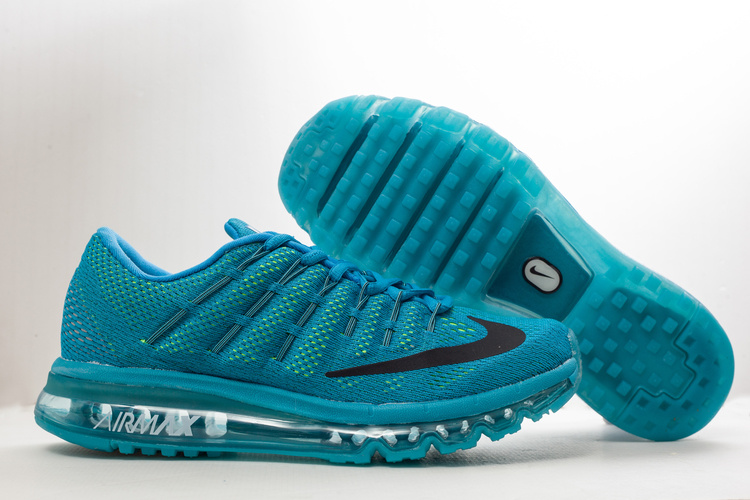 Nike Air Max 2016 All Blue Shoes - Click Image to Close