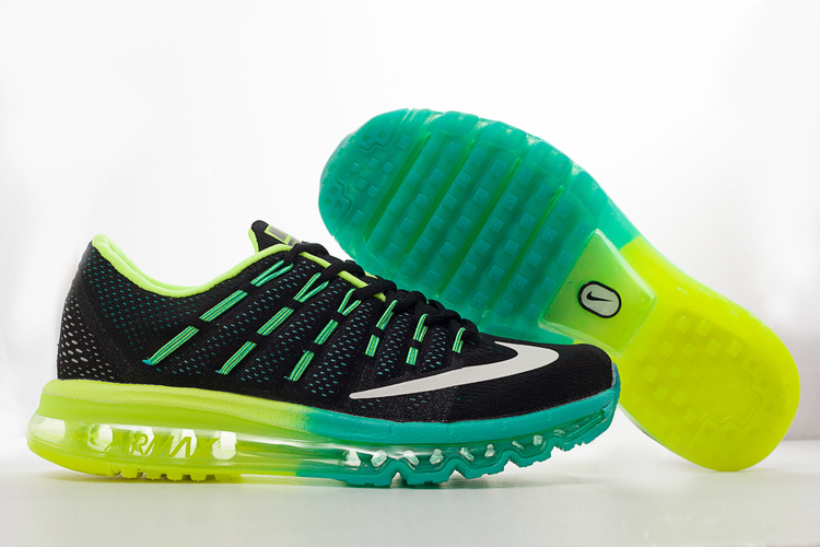 Nike Air Max 2016 Black Blue Volt Shoes