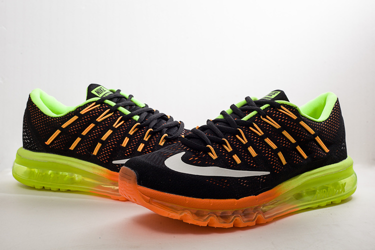 Nike Air Max 2016 Black Orange Fluorscent Shoes - Click Image to Close
