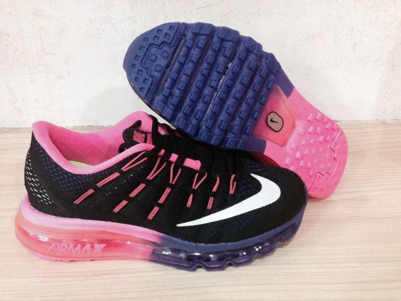 Nike Air Max 2016 Black Pink Shoes For Women - Click Image to Close