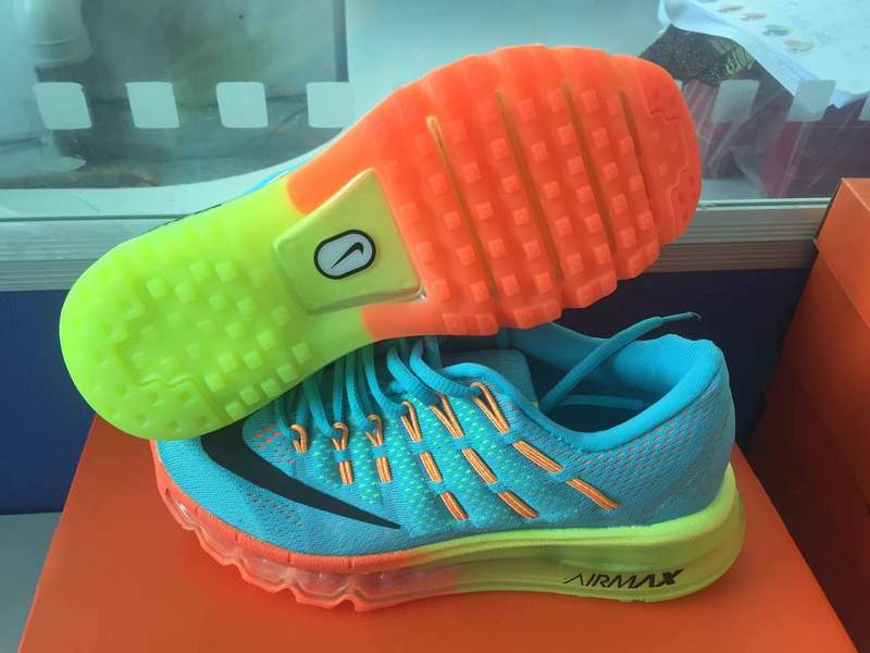 Nike Air Max 2016 Blue Orange Volt Women Shoes