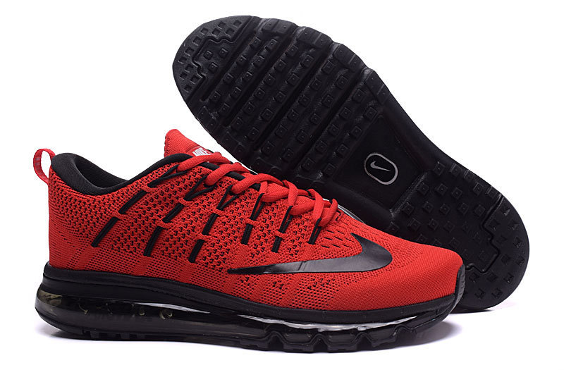 Women Nike Air Max 2016 Red Black Shoes - Click Image to Close