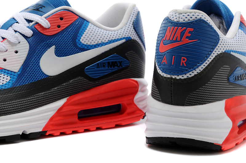 Nike Air Max 25th Anniversary White Blue Black Red Shoes