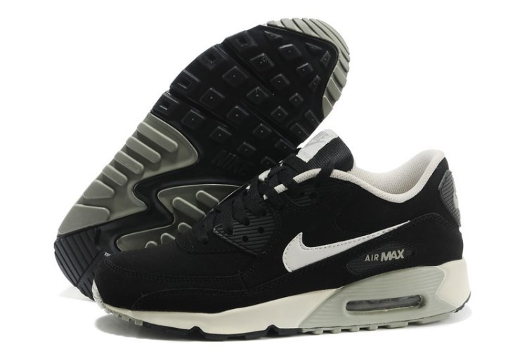 Nike Air Max 90 Black Grey Shoes - Click Image to Close