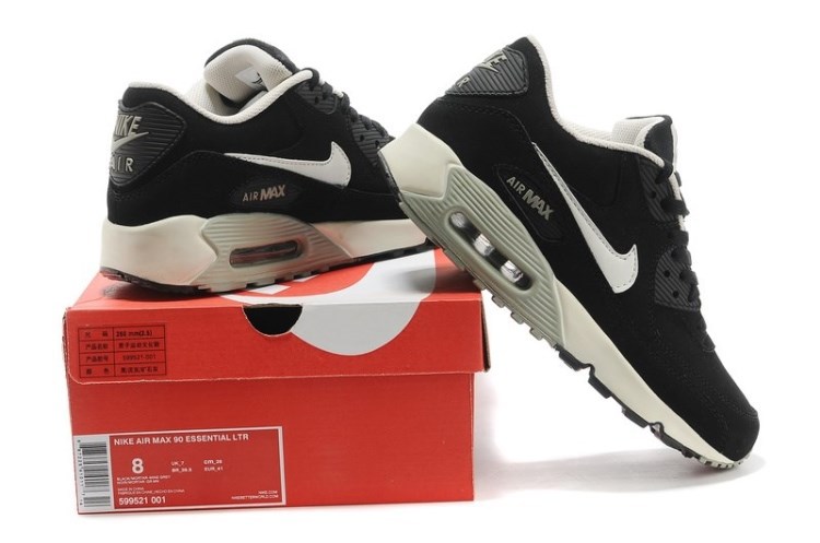 Nike Air Max 90 Black Grey Shoes - Click Image to Close