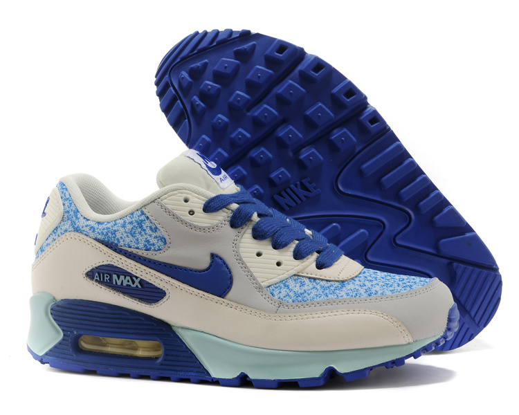 Nike Air Max 90 Grey Blue Mens Shoes