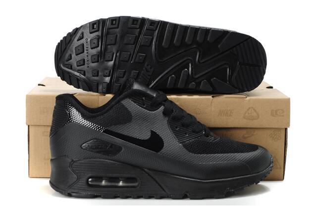 Nike Air Max 90 HYP PRM All Black Shoes - Click Image to Close