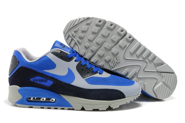 Nike Air Max 90 HYP PRM Grey Blue Black Shoes