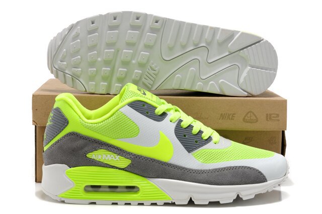 Nike Air Max 90 HYP PRM White Grey Yellow Shoes - Click Image to Close