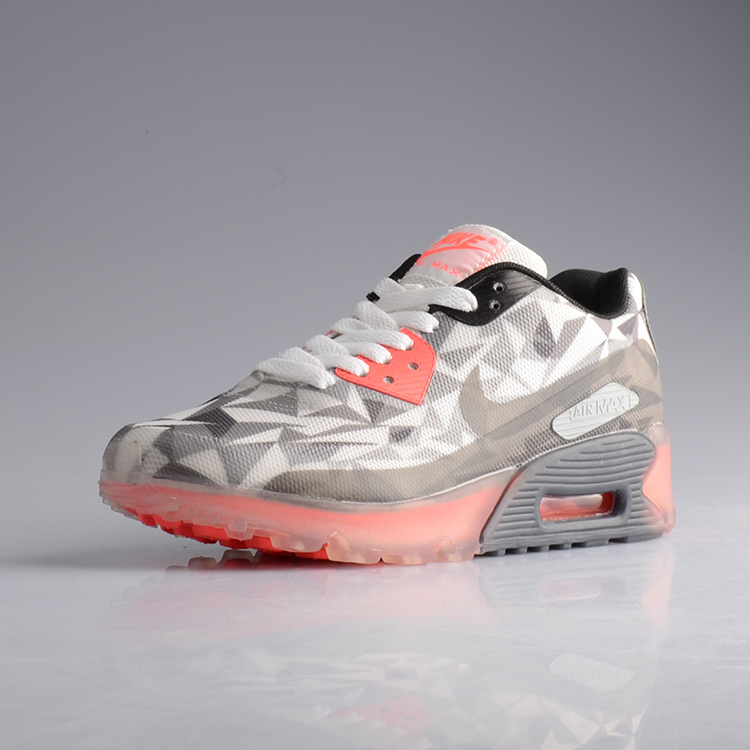 Nike Air Max 90 Jelly Grey Black Orange Women Shoes - Click Image to Close