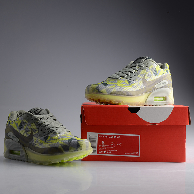 Nike Air Max 90 Jelly Grey Green Shoes - Click Image to Close