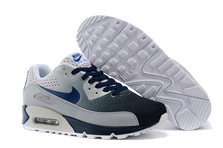 Nike Air Max 90 Knit Grey Black Shoes - Click Image to Close