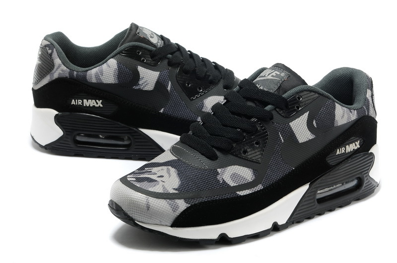 Nike Air Max 90 PREM TAPE Black Grey Shoes - Click Image to Close