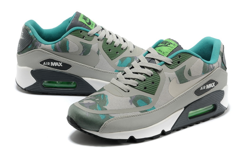 Nike Air Max 90 PREM TAPE Grey Army Blue Shoes