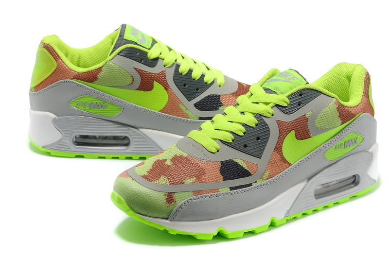 Women Nike Air Max 90 PREM TAPE Grey Green Shoes