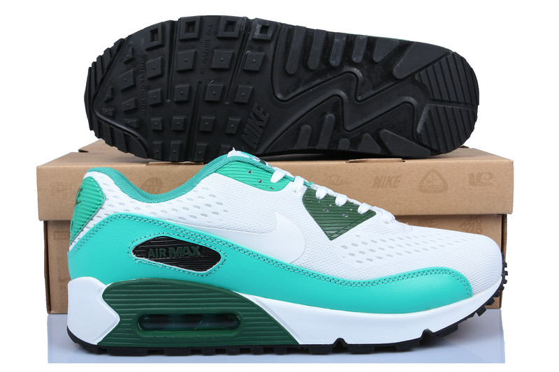 Nike Air Max 90 Premium EM White Blue Green - Click Image to Close