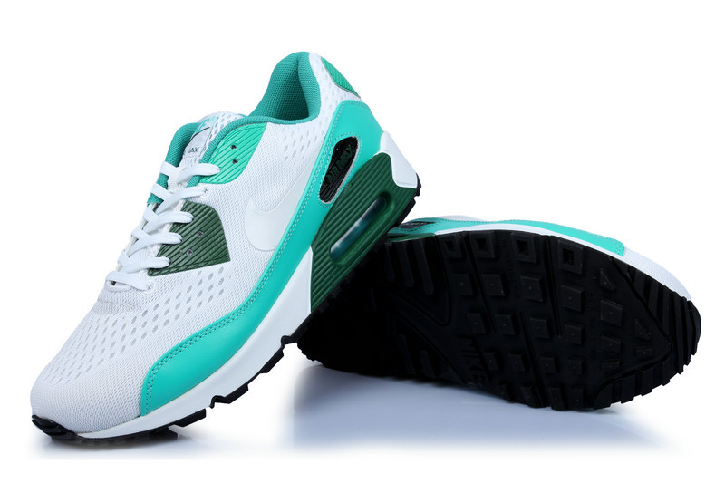 Nike Air Max 90 Premium EM White Blue Green - Click Image to Close